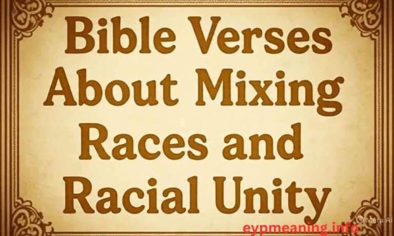 Bible Verses About Mixing Races and Racial Unity