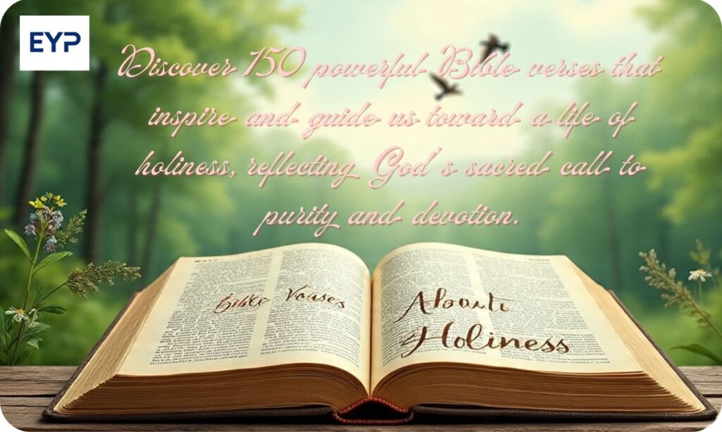150 Bible Verses About Holiness