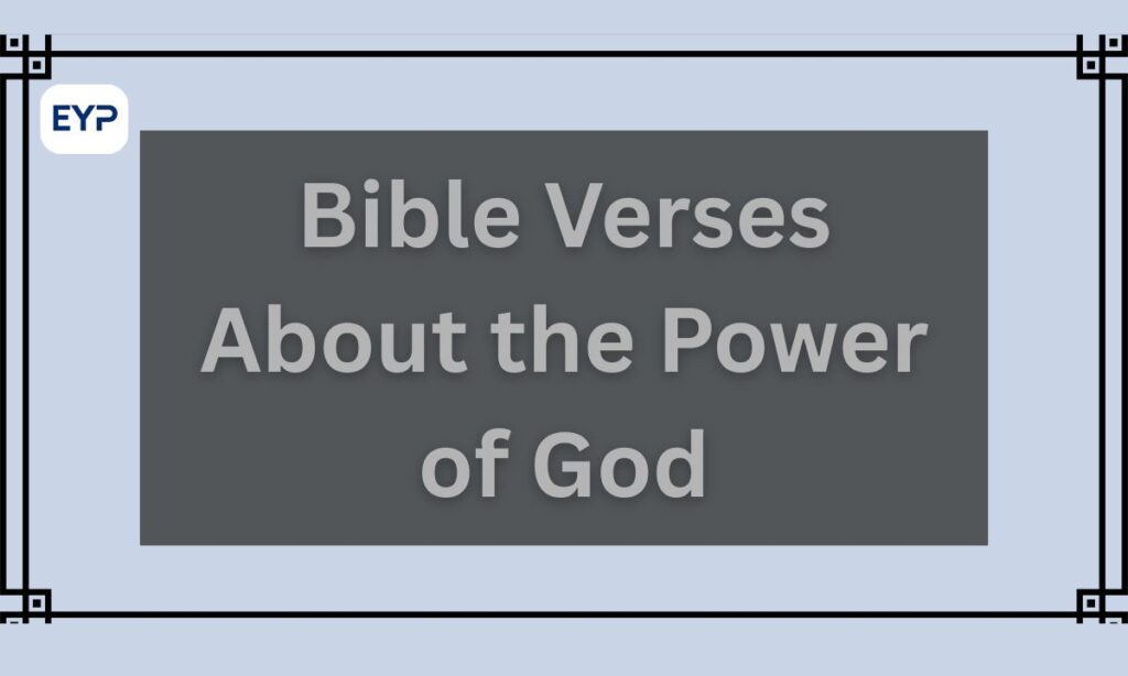 Bible Verses About the Power of God